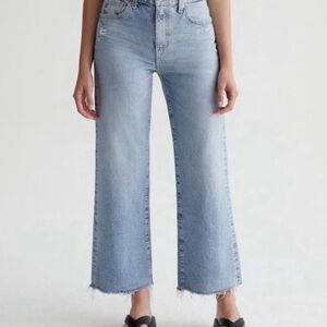 AG Adriano Goldschmied Contour 360 Saige High-Rise Wide Leg Crop NWT